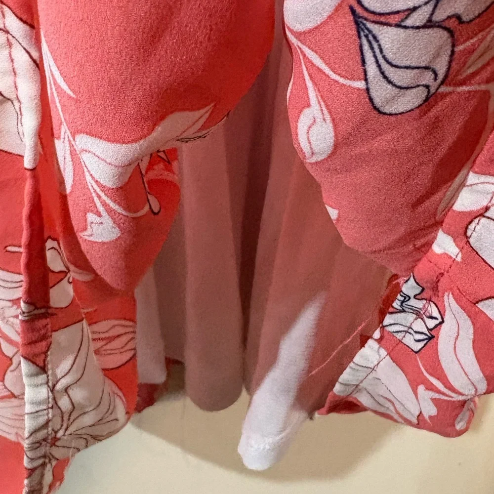 Social‎ Standard Sanctuary Girls Dress Size 7 Coral Floral Maxi Smocked sundress